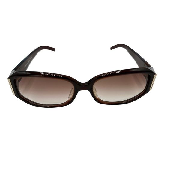 Vintage Givenchy Brown Rhinestone Adorned Sunglasses - Picture 1 of 12